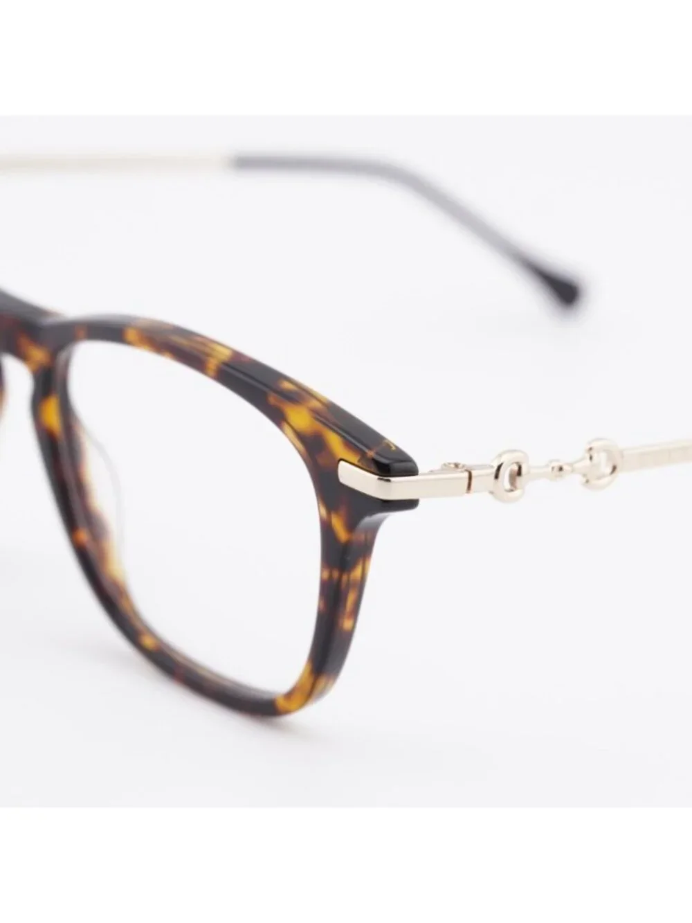 Gucci GG0919O 002 Eyeglasses Havana/Gold 50mm Square Frame